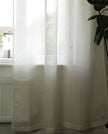 Serenity Ivory Recycled & Linen Mix Voile Panel