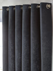 Chenille Blackout Eyelet Curtains