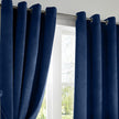 Velvet Blackout Eyelet Curtains