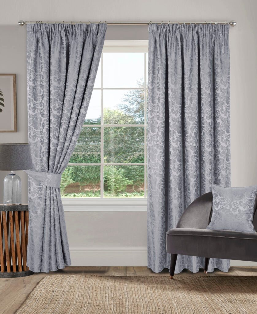 Buckingham Pencil Pleat Curtains