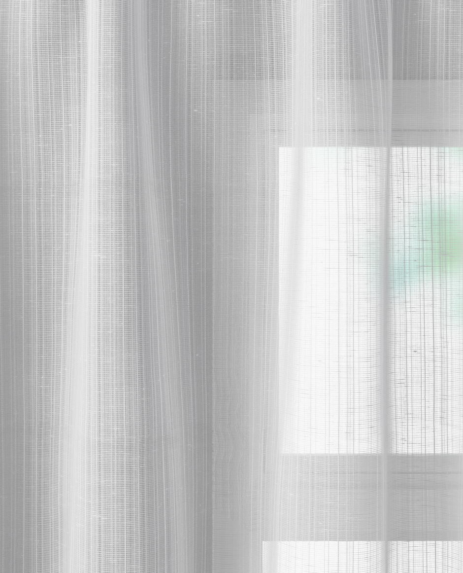 Camden Sheer White Voile Panel