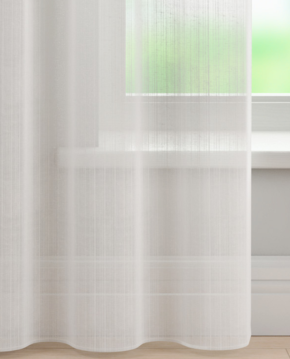 Camden Sheer White Voile Panel