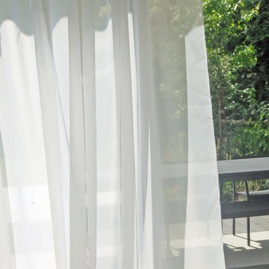 Finesse Sapphire Sheer Voile Curtain Made to Measure