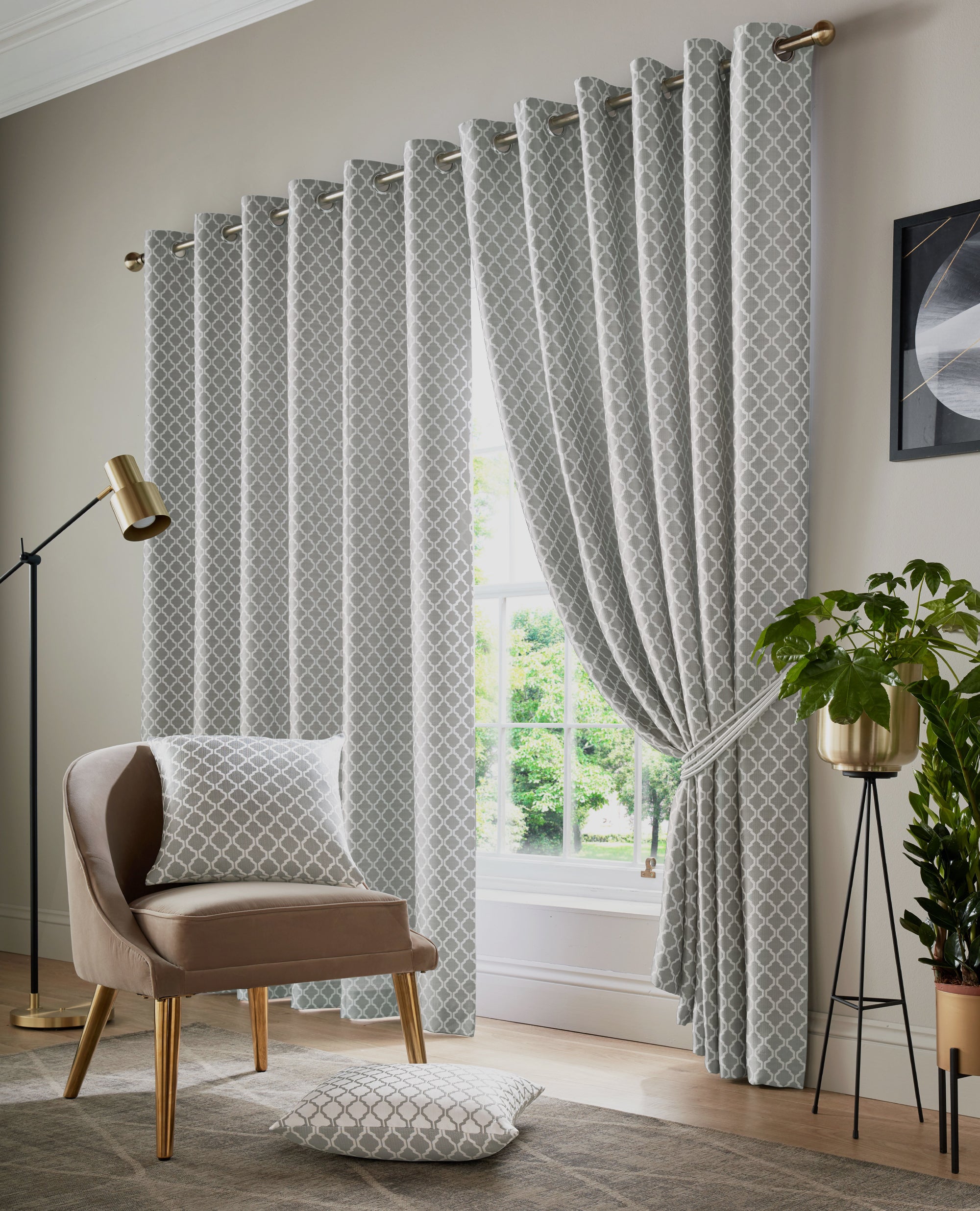 Cotswold Lined Eyelet Curtains