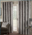 Crushed Velvet Eyelet Curtains