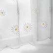 Daisy White Voile Cafe Curtain
