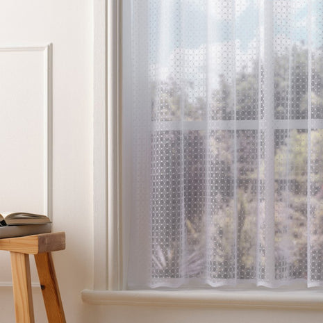 Emilie White Net Curtain Made to Measure