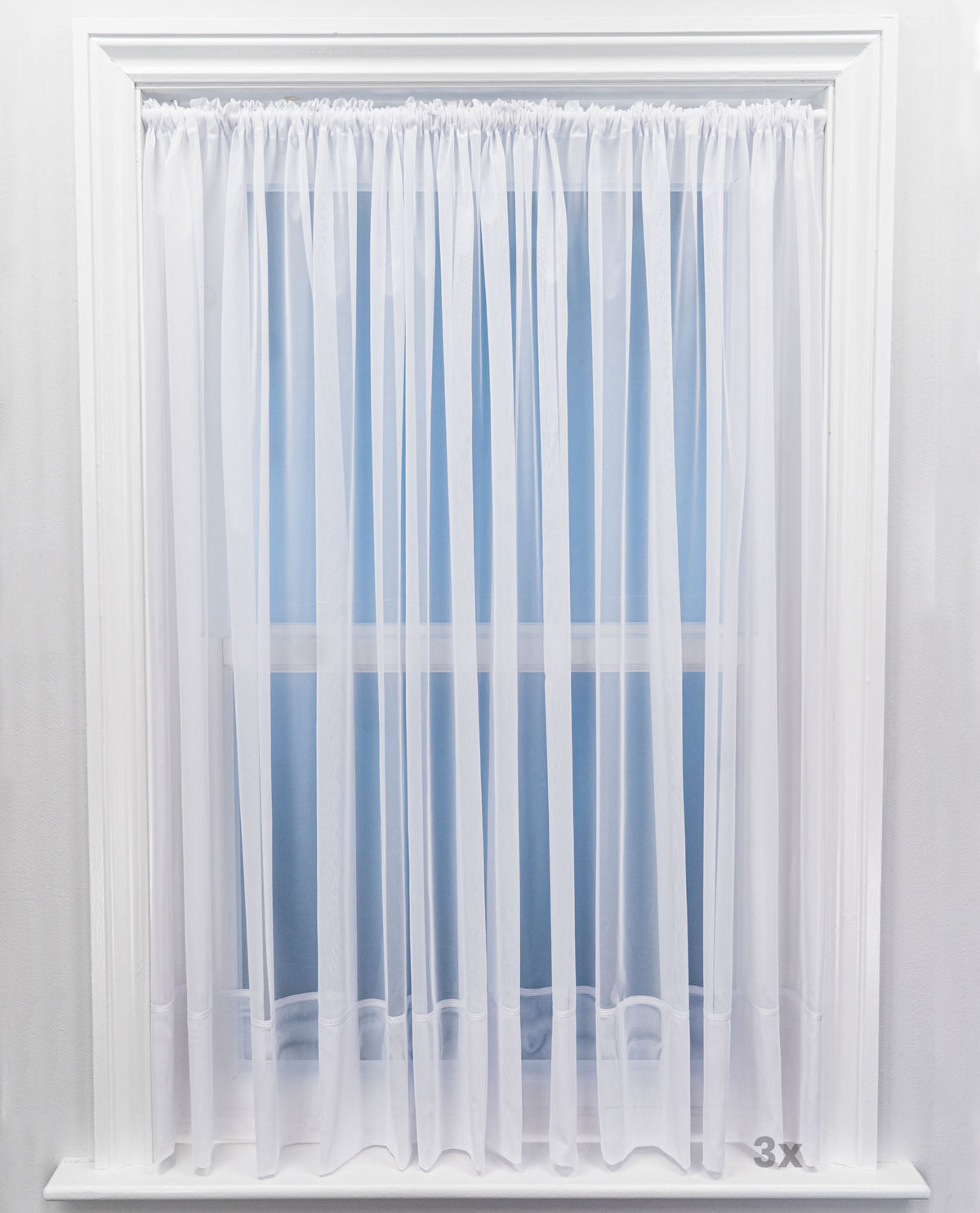 White Net Panel Envelope Hem White Net Curtain – The Mill Shop