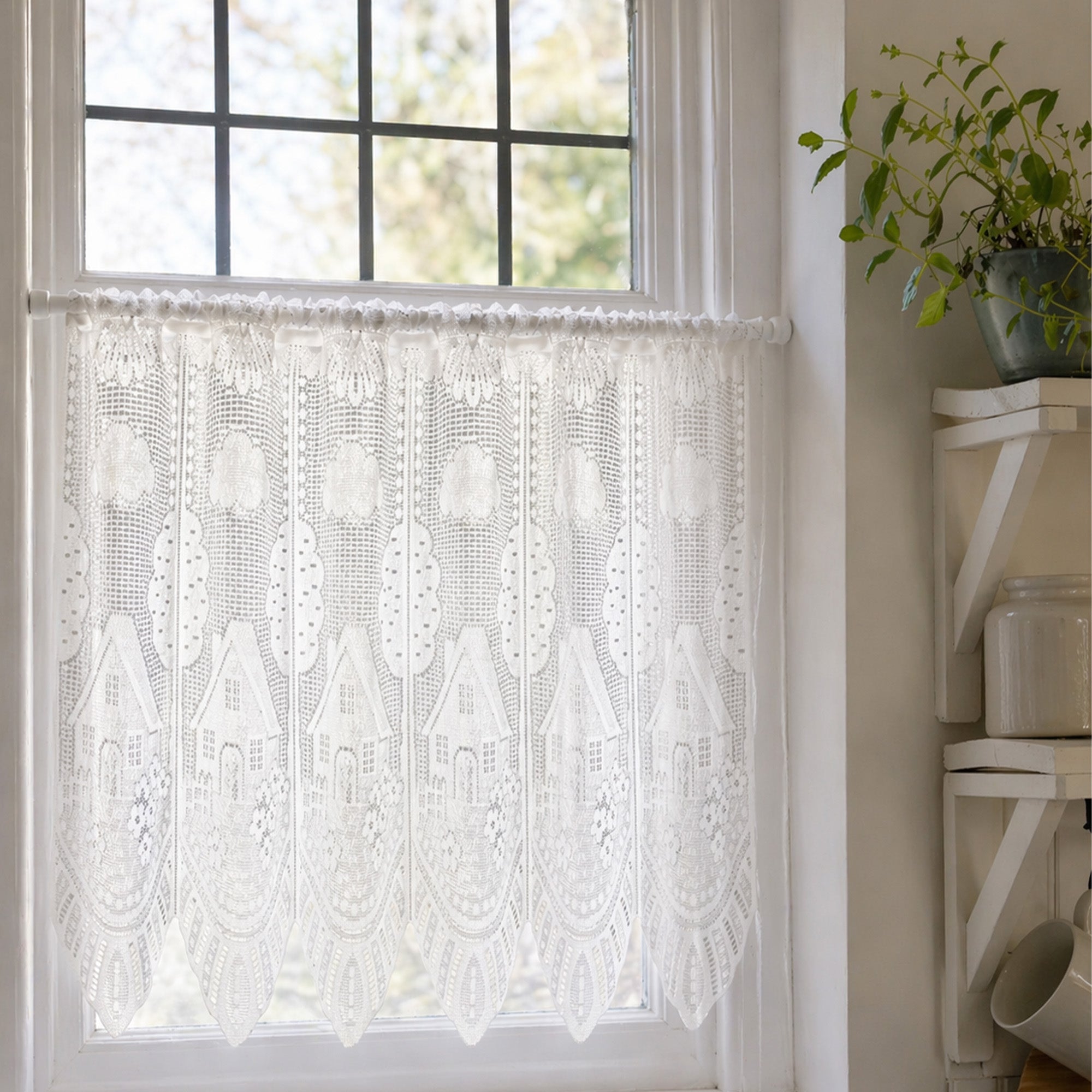 Farmhouse Café Express Net Curtain