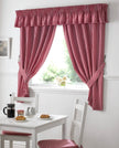 Gingham Pencil Pleat Kitchen Curtains