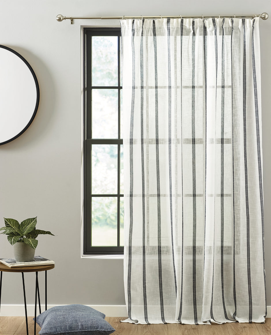 Kari Linen Mix Tape Top Voile Panel