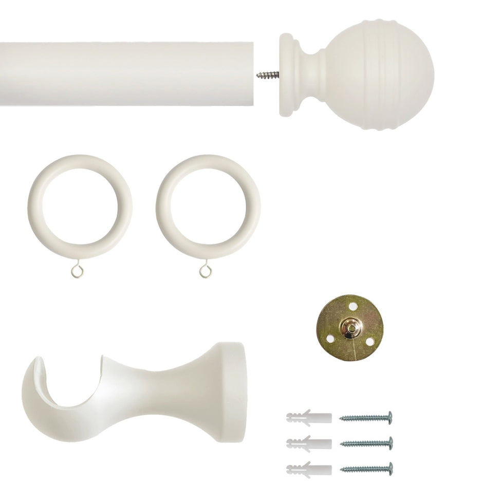 Laura Ashley Ribbed 35mm Ball Pole