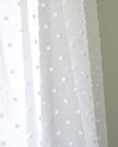 Clarity Tufted Dots White Voile Panel