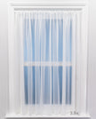 Sapphire Plain Express White Voile Curtain