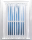 Sapphire Plain Express White Voile Curtain