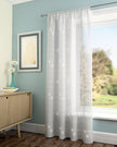 Starburst Sheer White Voile Panel
