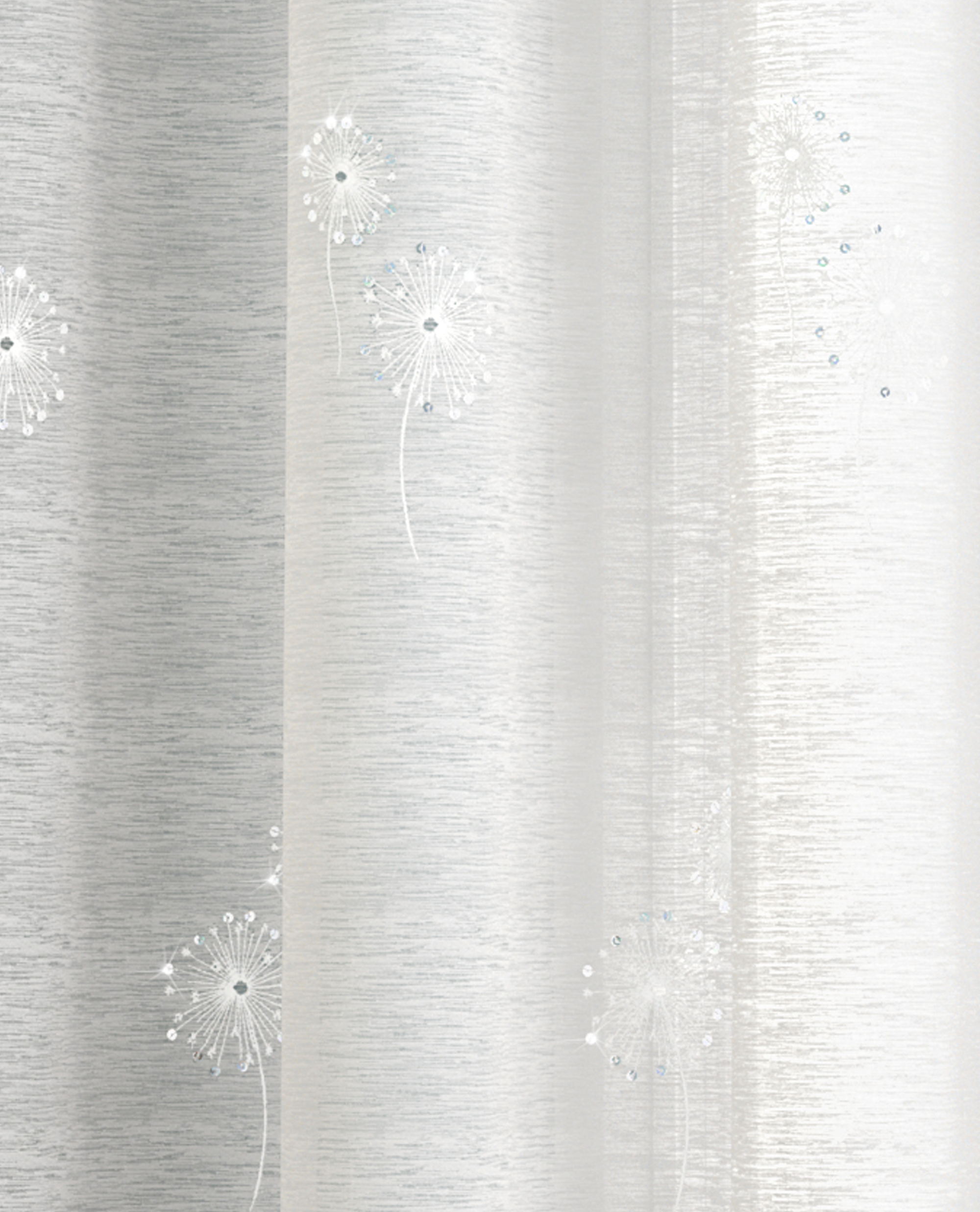 Starburst Sheer White Voile Panel