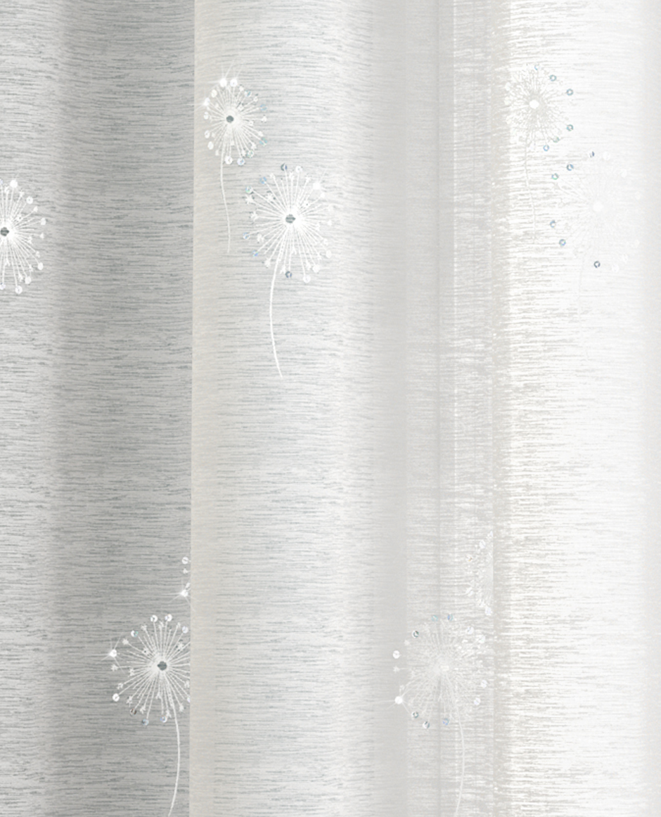 Starburst Sheer White Voile Panel