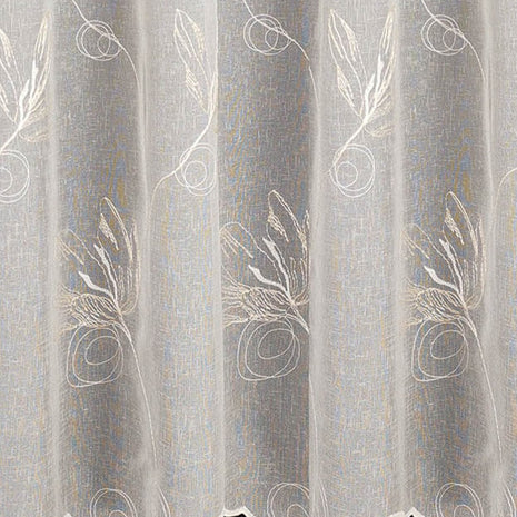 Anais Embroidered Natural Net Curtain Made to Measure