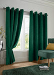Velvet Blackout Eyelet Curtains