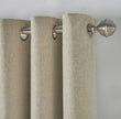 Linen Look Blackout Eyelet Curtains
