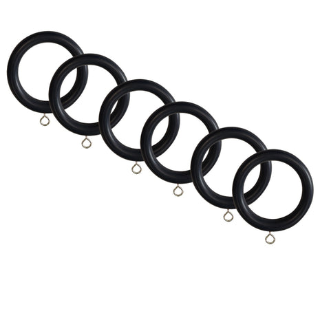 Laura Ashley 35mm Ribbed Ball Pole Rings