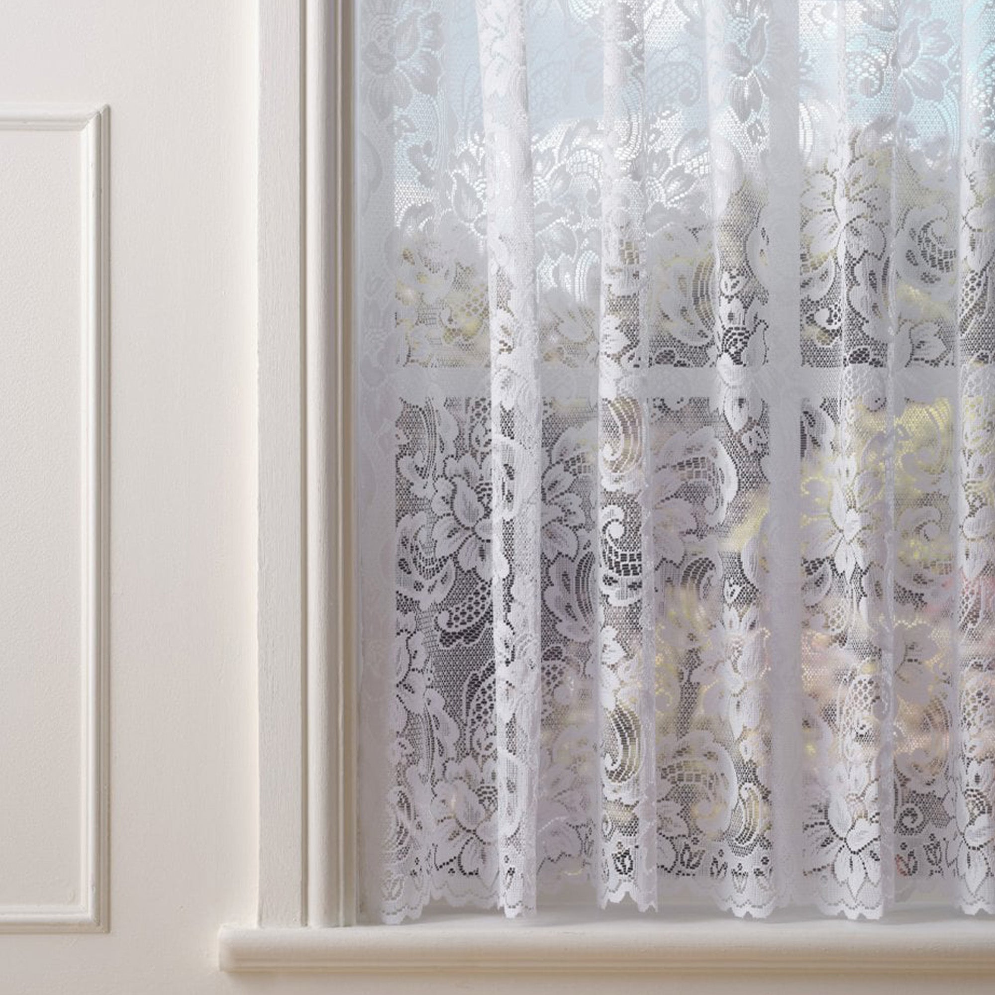 Finesse Canterbury White Net Curtain Made to Measure