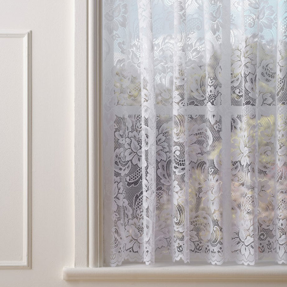 Finesse Canterbury White Net Curtain Made to Measure