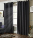 Linen Look Blackout Eyelet Curtains