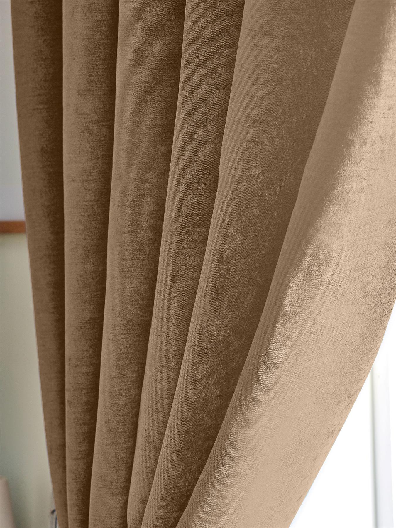 Chenille Blackout Eyelet Curtains