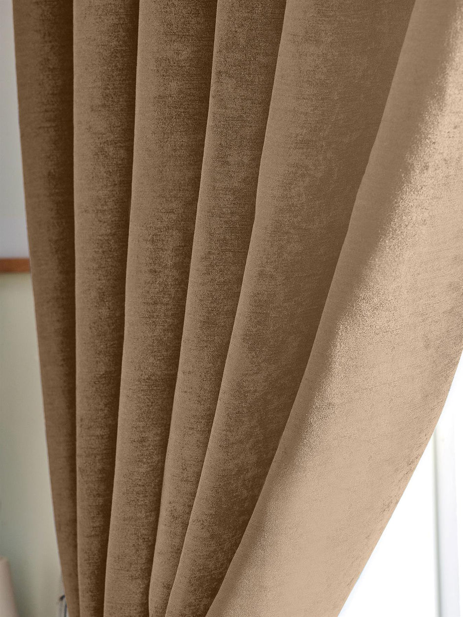 Chenille Blackout Eyelet Curtains