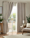 Chenille Blackout Eyelet Curtains
