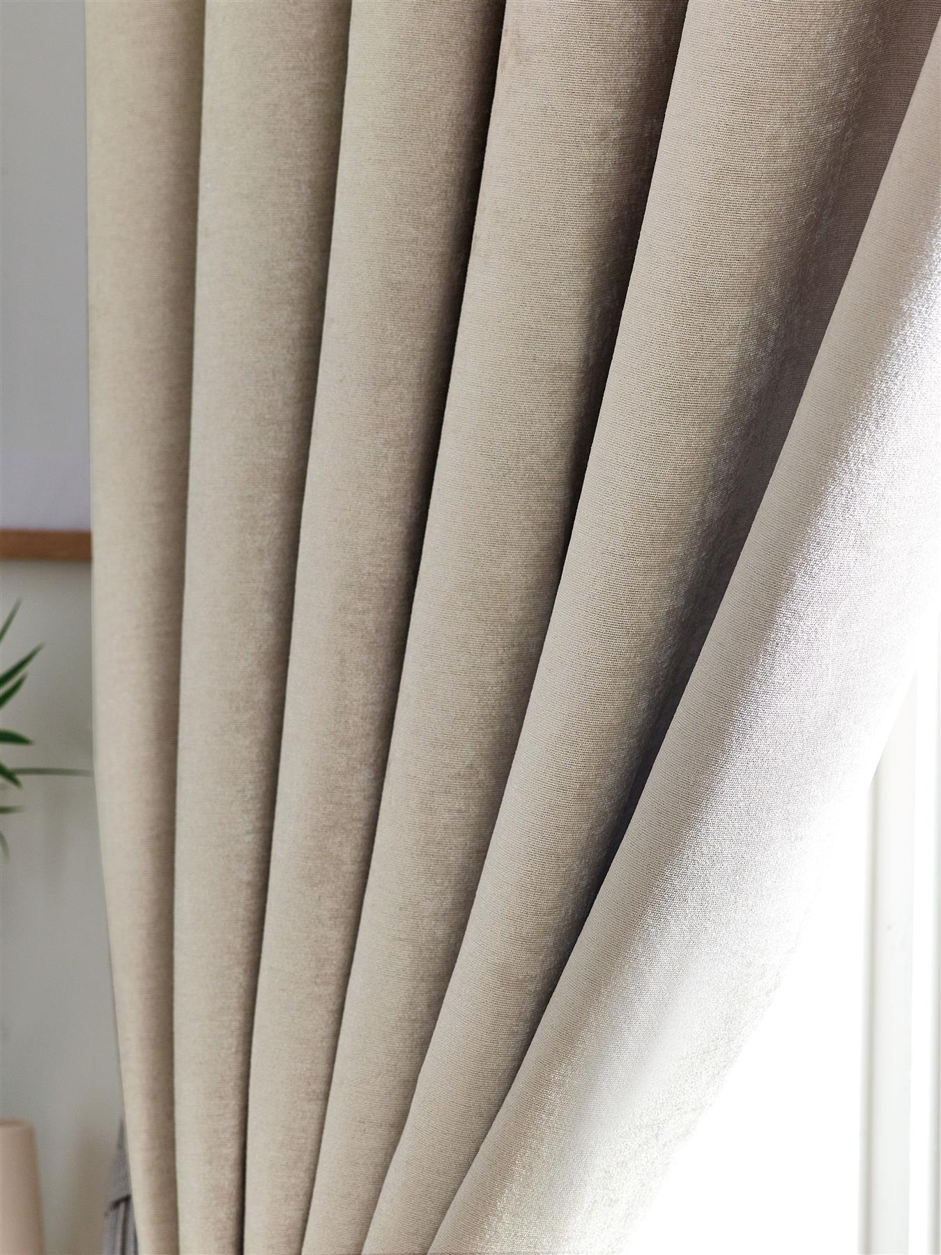 Chenille Blackout Pencil Pleat Curtains