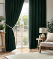 Chenille Blackout Pencil Pleat Curtains