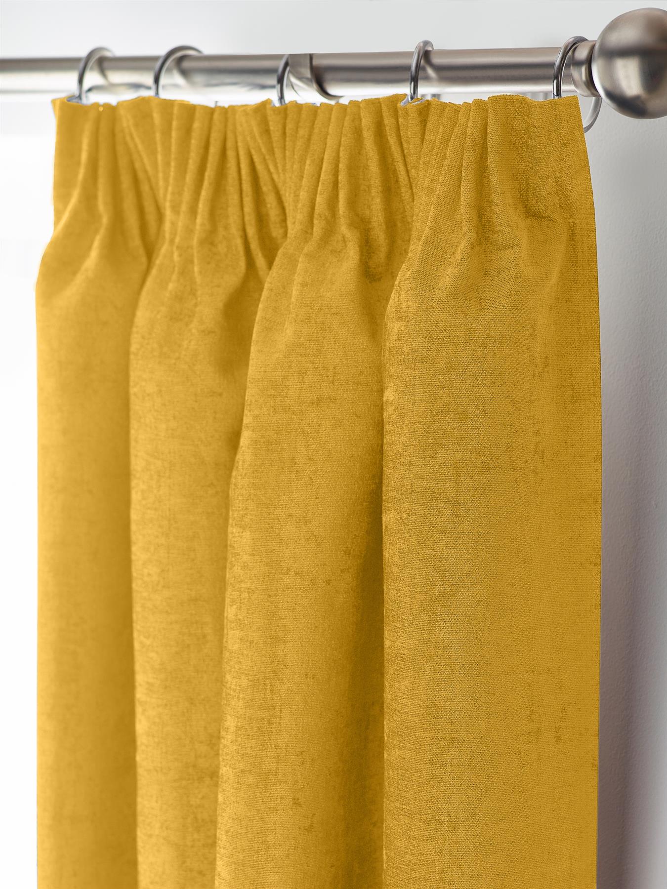 Chenille Blackout Pencil Pleat Curtains