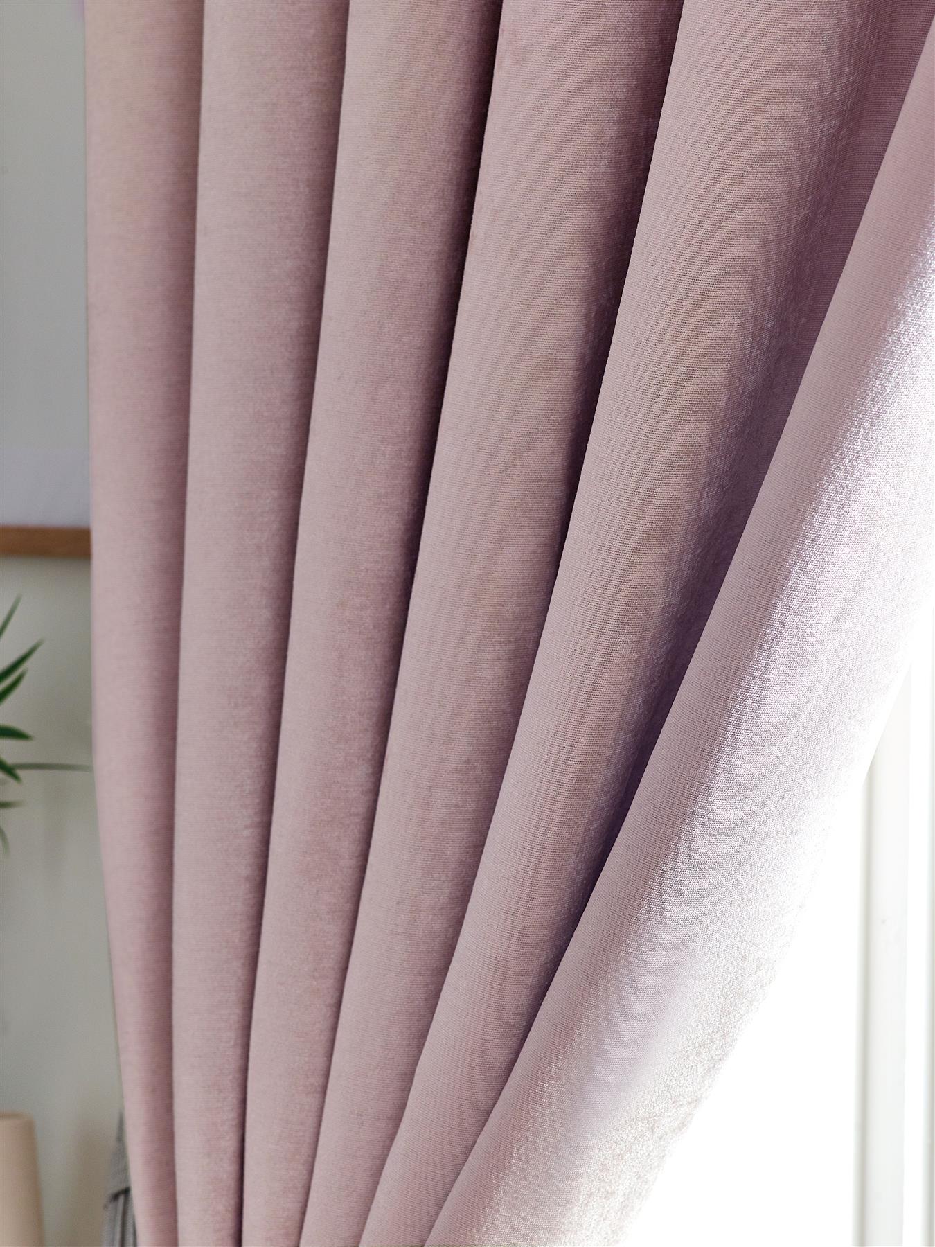 Chenille Blackout Eyelet Curtains