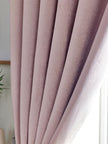 Chenille Blackout Pencil Pleat Curtains