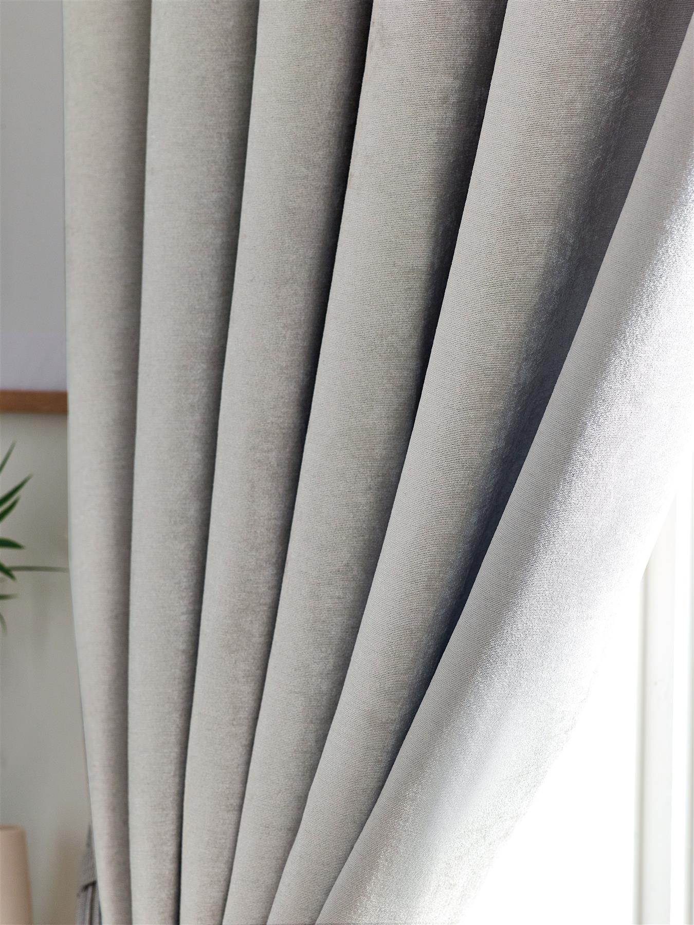 Chenille Blackout Eyelet Curtains