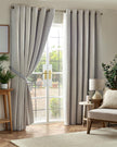 Chenille Blackout Eyelet Curtains