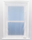 Sapphire Plain Express White Voile Curtain