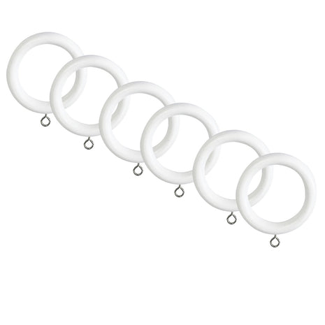 Laura Ashley 35mm Ribbed Ball Pole Rings
