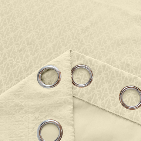 Temple Velvet Blackout Eyelet Curtains