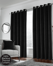 Hampton Thermal Velvet Eyelet Curtains