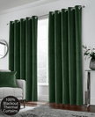 Hampton Thermal Velvet Eyelet Curtains