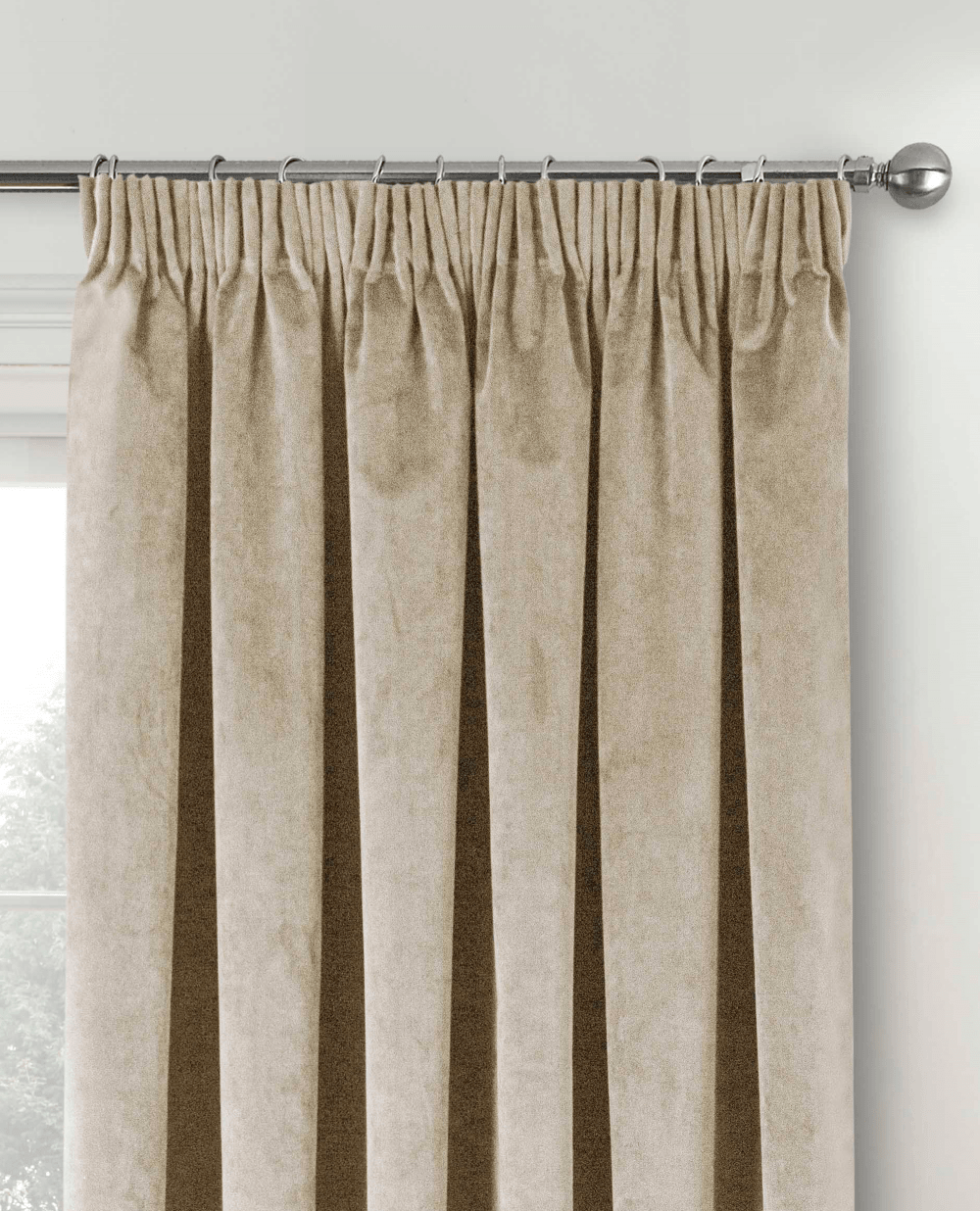 Oxford Thermal Velvet Pencil Pleat Curtains