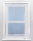 Envelope Hem White Express Net Curtain