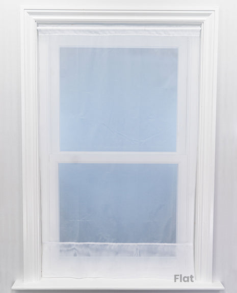 Envelope Hem White Express Net Curtain