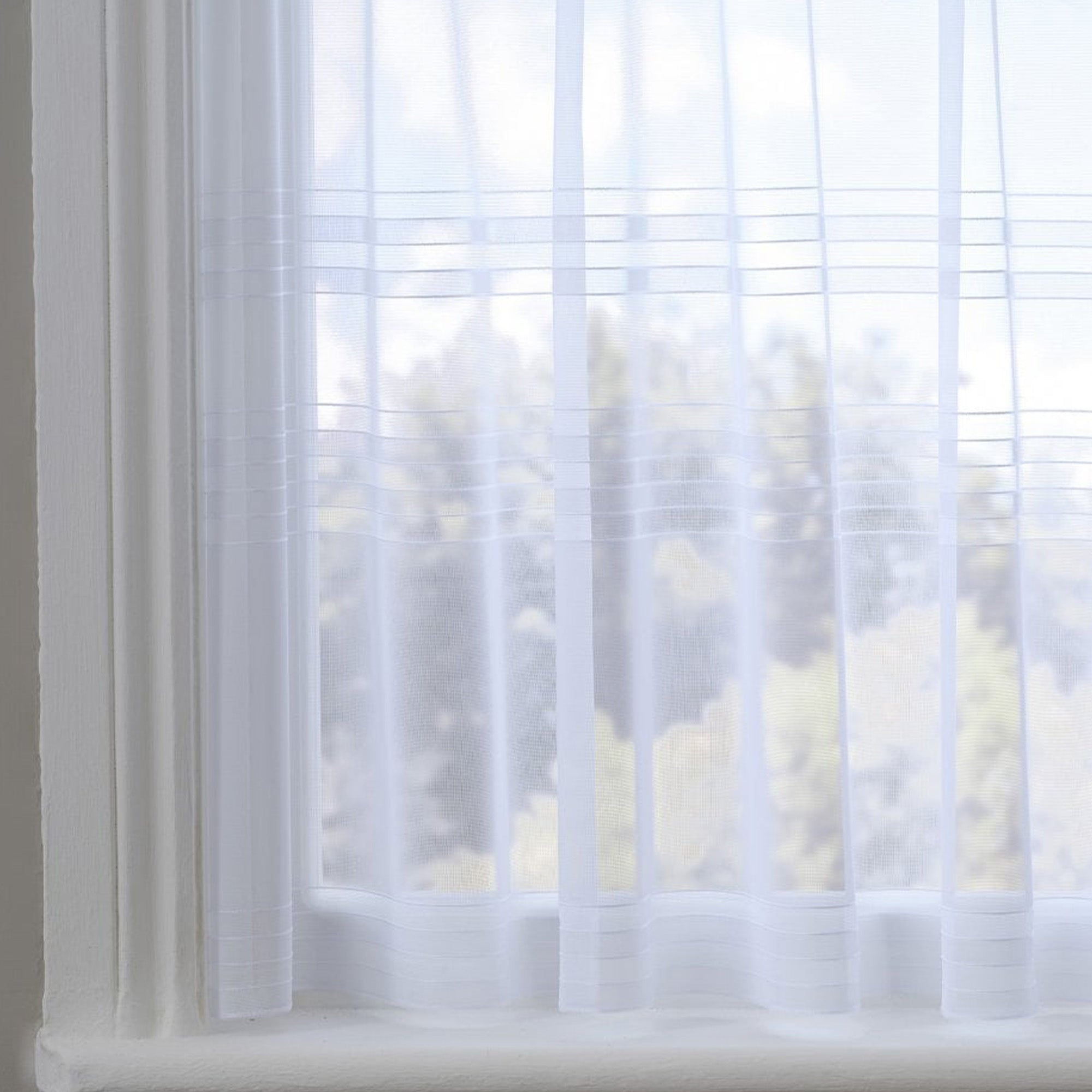 Hudson White Net Curtain Made to Measure