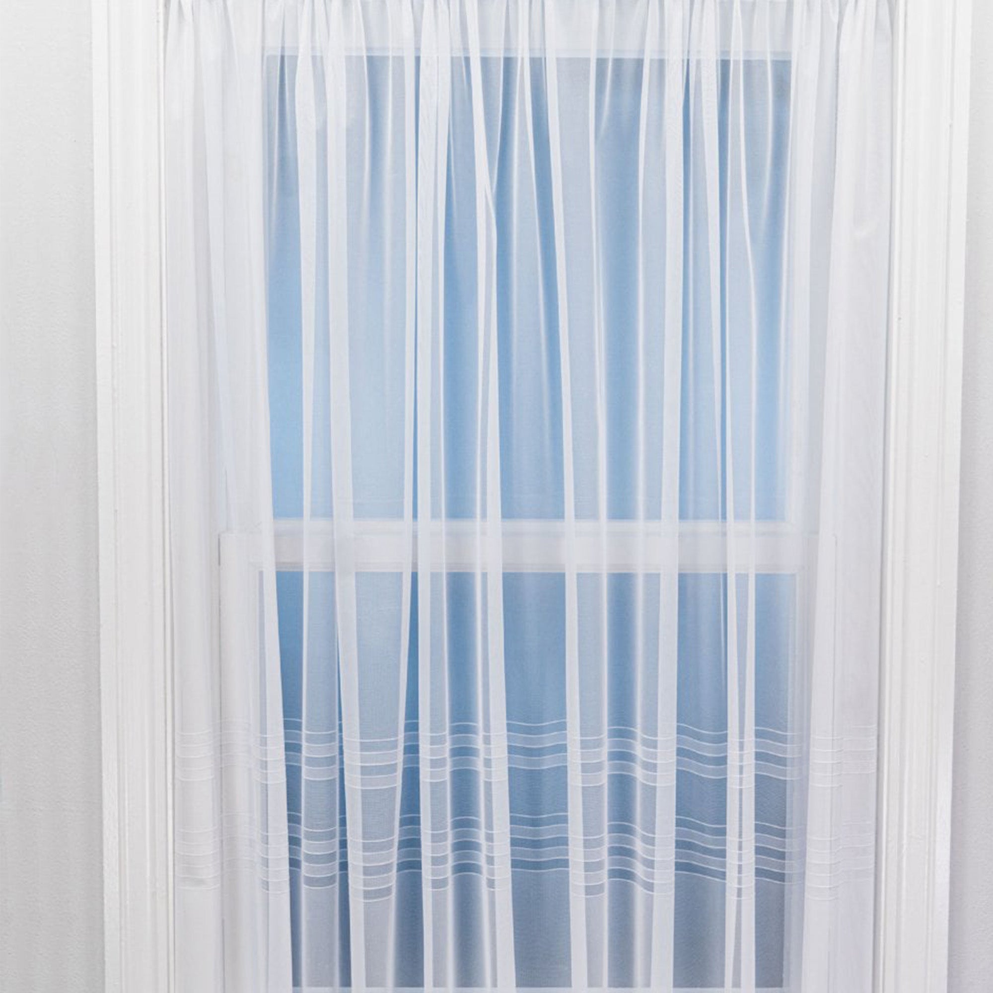 Hudson White Net Curtain Made to Measure