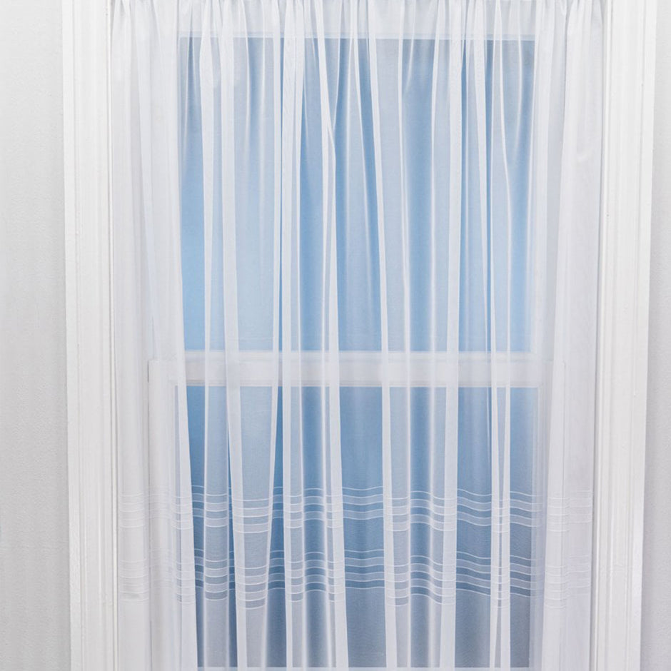 Hudson White Net Curtain Made to Measure